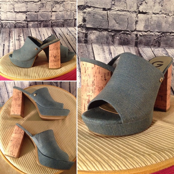 G by Guess Shoes - Stylish G By Guess Open Toe Wedge Platforms✨